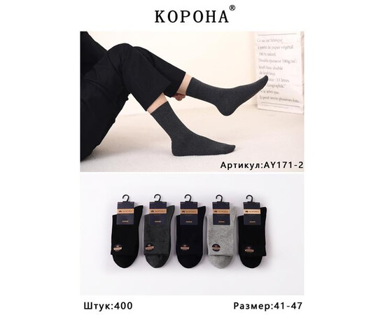 Шкарпетки чоловічі AY171-2 mix (41-47)