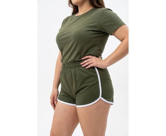 Шорты жіночі 10614 khaki (XL-4XL)