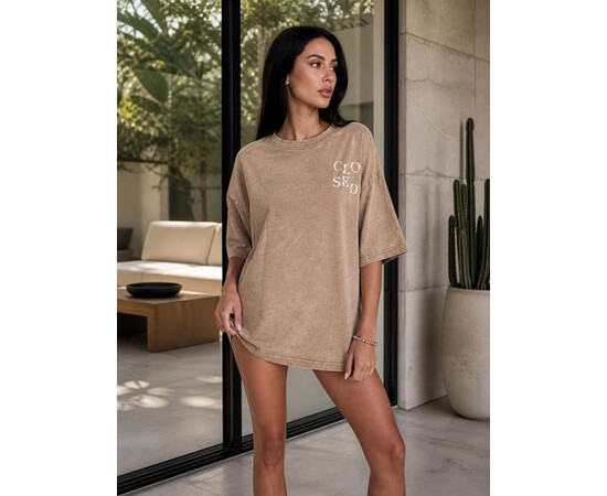Футболка жіноча FV042 beige (one size)