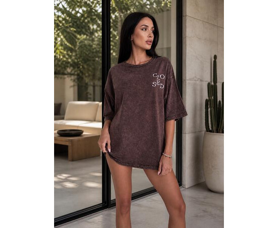 Футболка жіноча FV042 brown (one size)