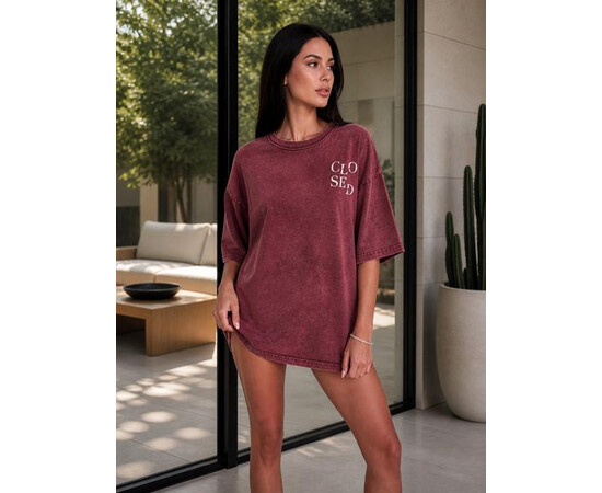 Футболка жіноча FV042 wine (one size)