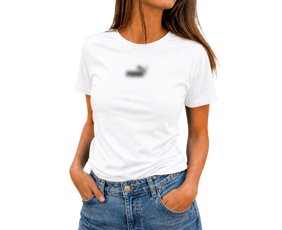 Футболка женская 280 білий (в пачке 5 шт. р.M-3XL)