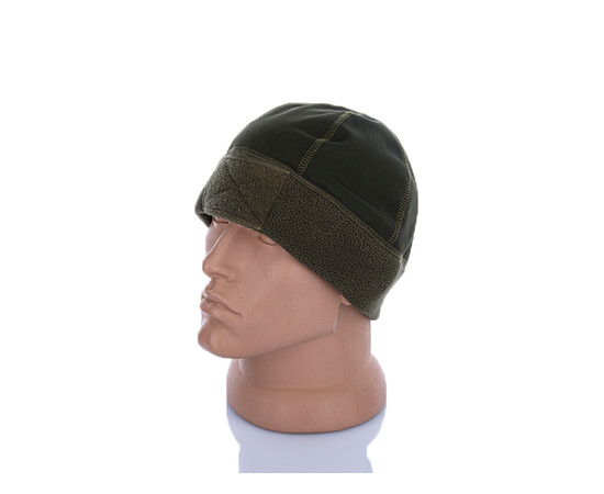 Шапка чоловіча (зима) MX07 фліс хакі (one size) флис