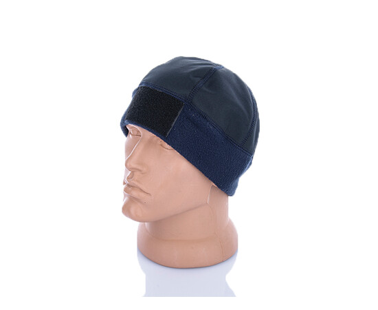 Шапка чоловіча (зима) MX09 фліс синій (one size)