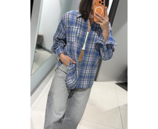 Сорочка жіноча 225-23 blue-white (one size)