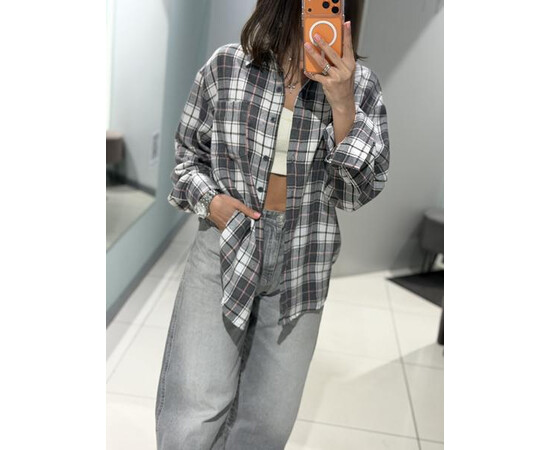 Сорочка жіноча 225 grey-white (one size)