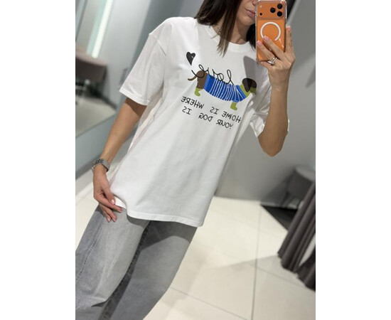 Футболка жіноча 851 white (one size)