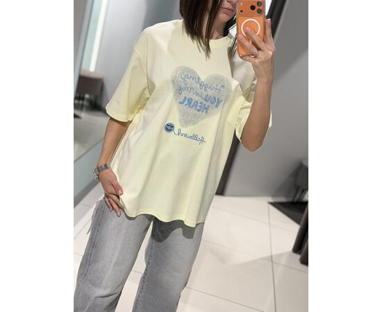 Футболка жіноча 6073K yellow (one size)