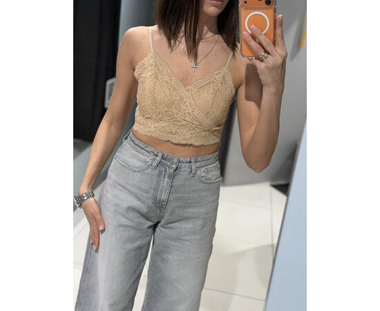 Топ жіночий 2026 beige (one size)