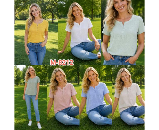 Футболка жіноча 8212 olive (XL-4XL)