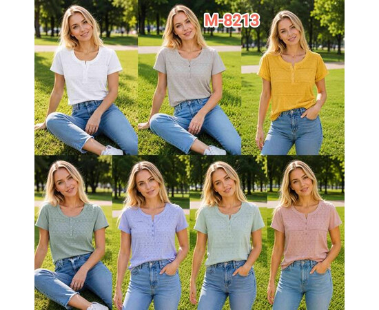Футболка жіноча 8213 l.grey (XL-4XL)