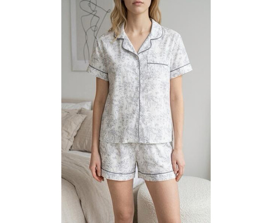 Піжама жіноча 998 white (M-2XL)