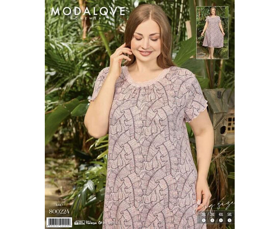 Ночнушка женская 800224 powder (2XL-5XL)