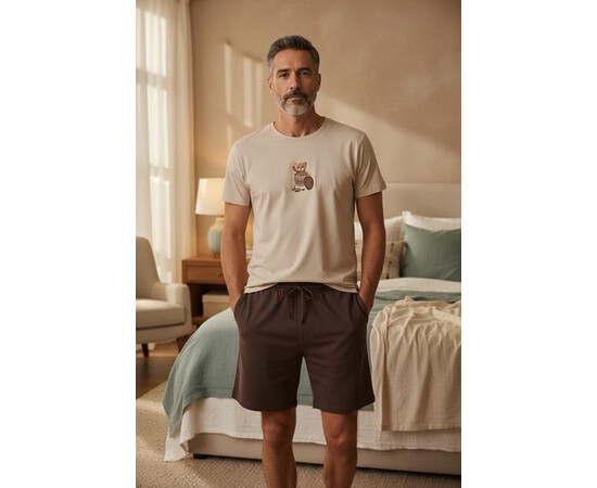 Піжама чоловіча TR18 beige (M-2XL)