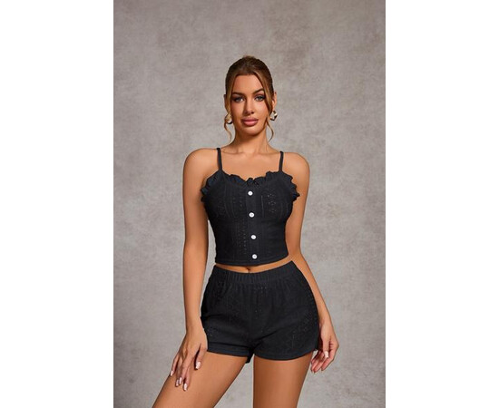 Піжама жіноча TR34 black (S-XL)