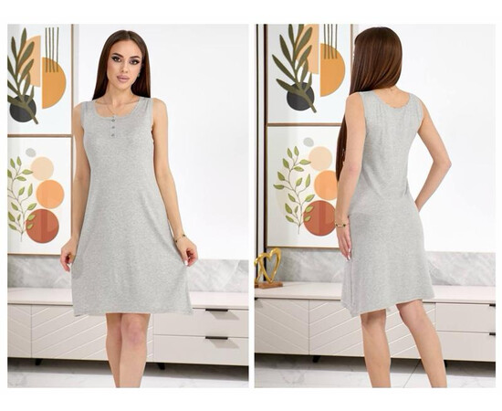 Ночнушка женская 6960 l.grey (46-48)