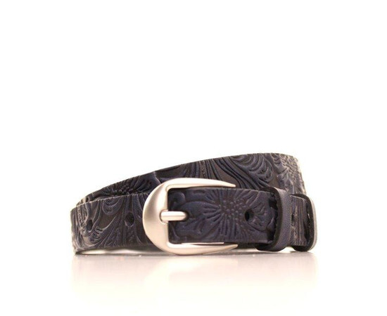 Ремень кожаный синий L20Y0W17 20мм 1030